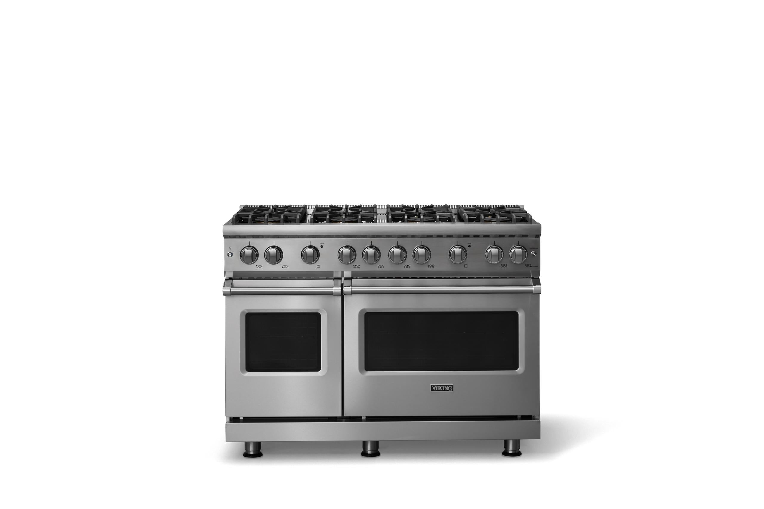 48"W. Sealed Burner Gas Range (Burner: 8b, Finish: Stainless Steel, Trim: Polished Chrome, Fuel: Natural Gas)