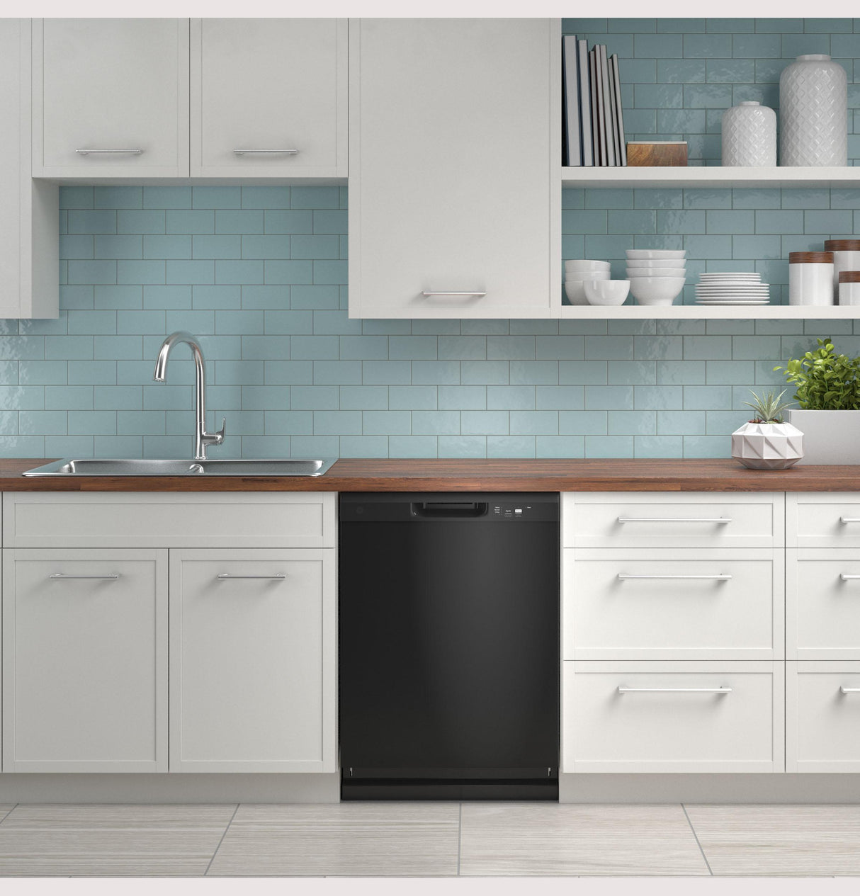 GE® Dishwasher with Front Controls
