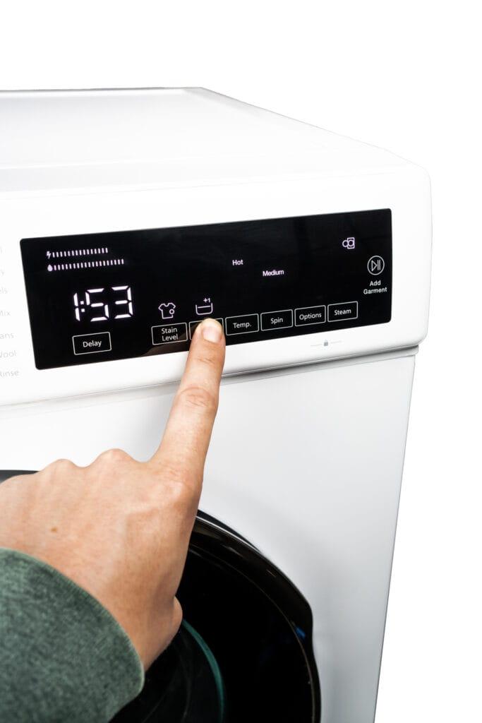 Danby 24-inch, 2.2 cu. ft. Stackable Front Load Washer with Steam in White