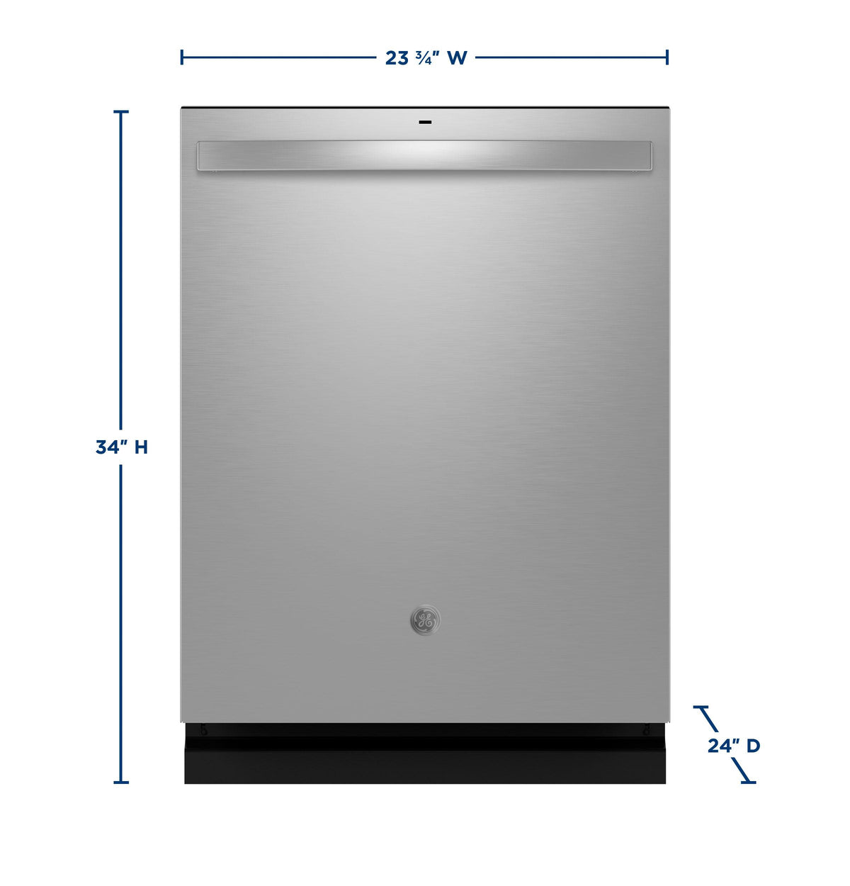 GE® ENERGY STAR® Top Control with Stainless Steel Interior Dishwasher with Sanitize Cycle & Dry Boost