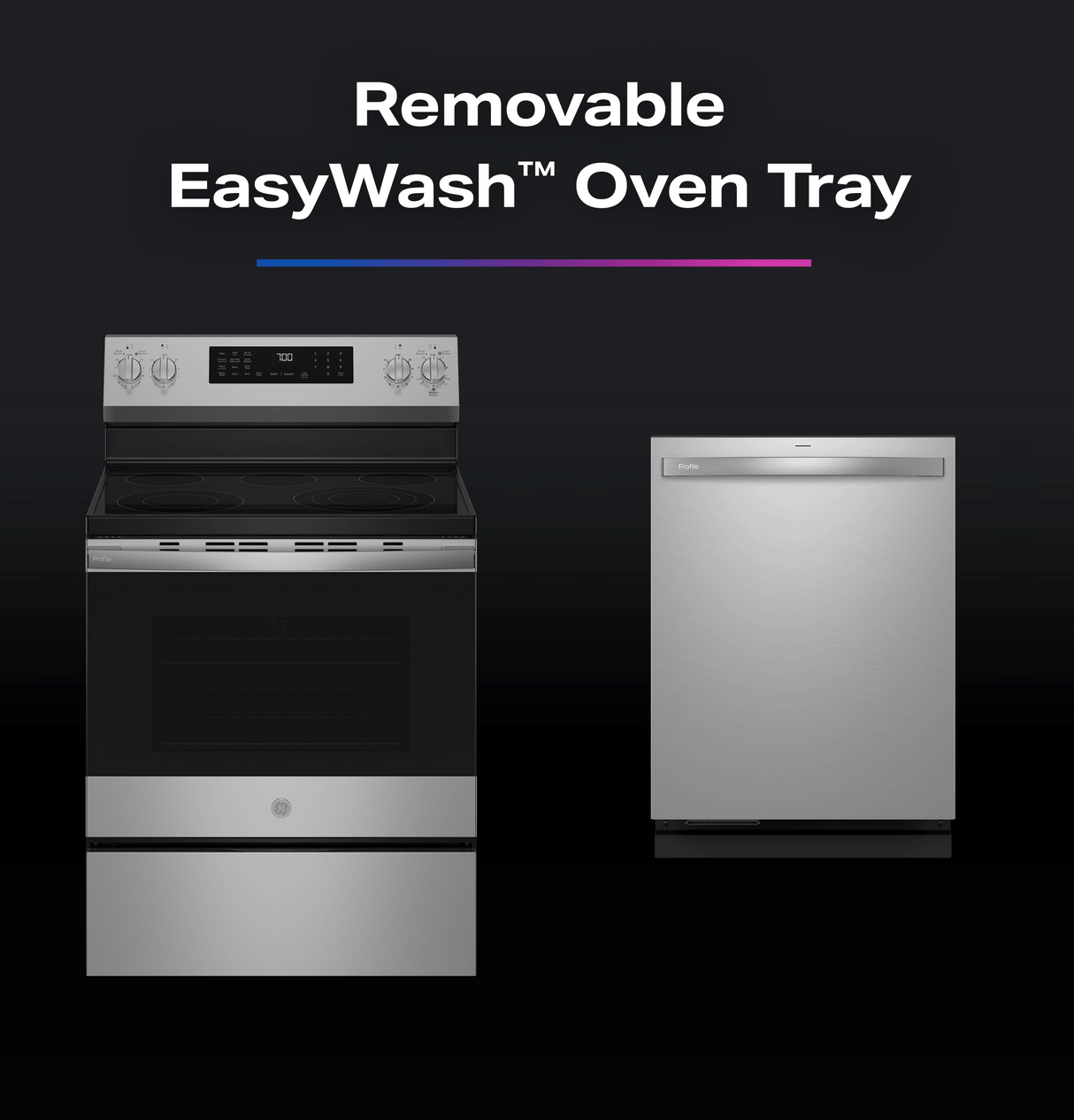 GE Profile™ ENERGY STAR® 30" Smart Free-Standing Electric Convection Range with No Preheat Air Fry and EasyWash™ Oven Tray