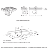 GE Profile™ 30" Built-In Gas Downdraft Cooktop