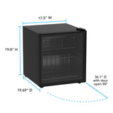 Avanti Beverage Center, 60 Can Capacity, in Black (AVBC17F2PG)
