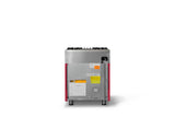 30"W. Dual Fuel Range (Finish: Valentine, Trim: Polished Chrome, Fuel: Natural Gas)