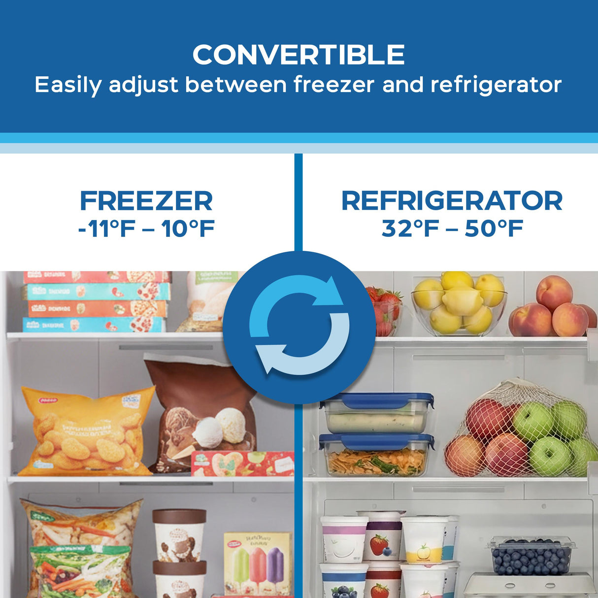 Avanti MaxxSpace Insulation™ Technology Garage-Ready Frost-Free Convertible Upright Freezer, 17 cu. ft., ENERGY STAR, Stainless Steel Look (AV170VFLJM0SS)