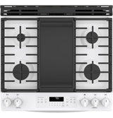 GE® 30" Slide-In Front-Control Convection Gas Range