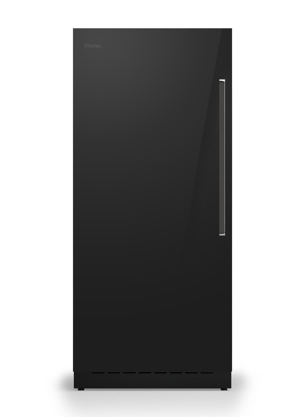 36" W. Integrated Column Door Panel - RVL Black Glass Left Hinge