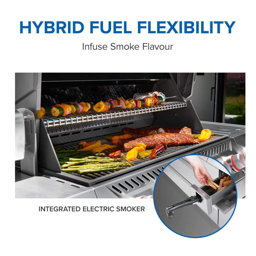 Prestige PRO 665 Elite with Smart Technology & Electric Smoker Box , Natural Gas, Stainless Steel