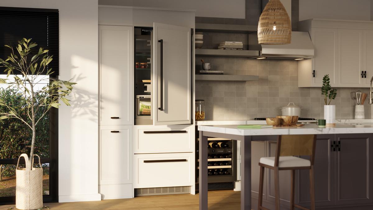 Fully Integrated Bottom Freezer Refrigerator with BioFresh