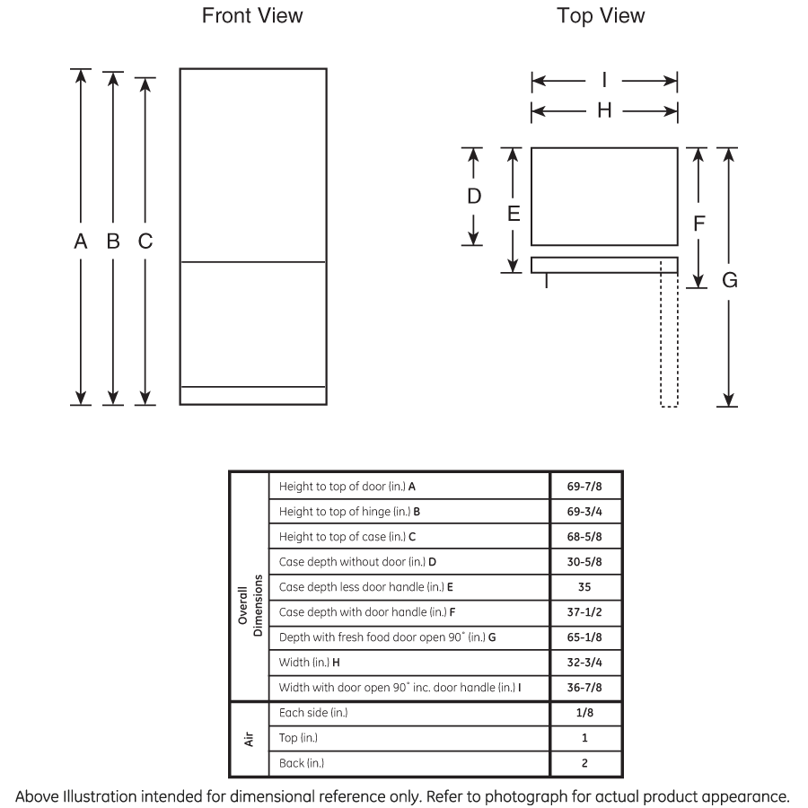 GE® ENERGY STAR® 24.8 Cu. Ft. Bottom-Freezer Drawer Refrigerator