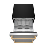 24 Inch Undercounter Built-in / Freestanding Drawer Freezer - Stainless Steel/bronze  Gordon Ramsay Series