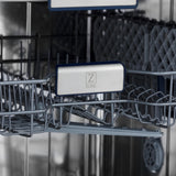 ZLINE 24" Tallac Series 3rd Rack Dishwasher with Traditional Handle, 51dBa (DWV-24) [Color: White Matte]