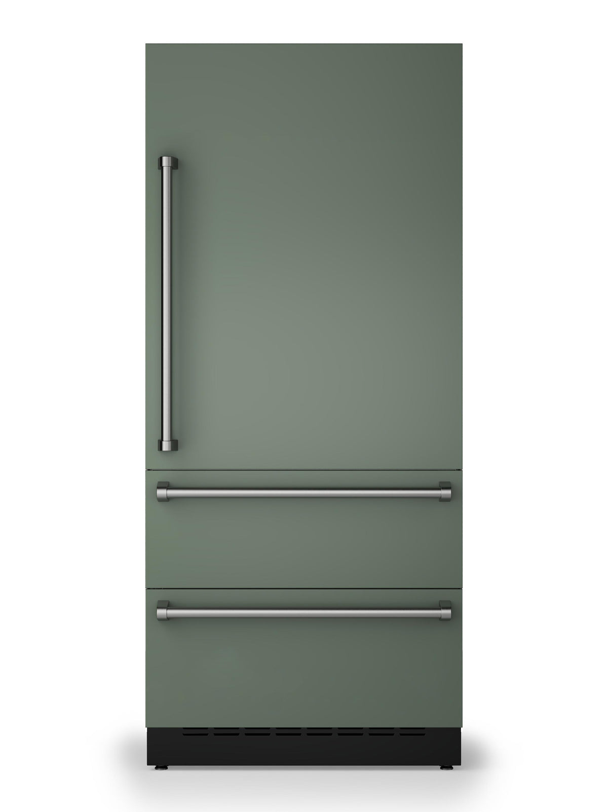 36"W. Integrated Bottom Freezer Door Panel Right Hinge - Eucalyptus
