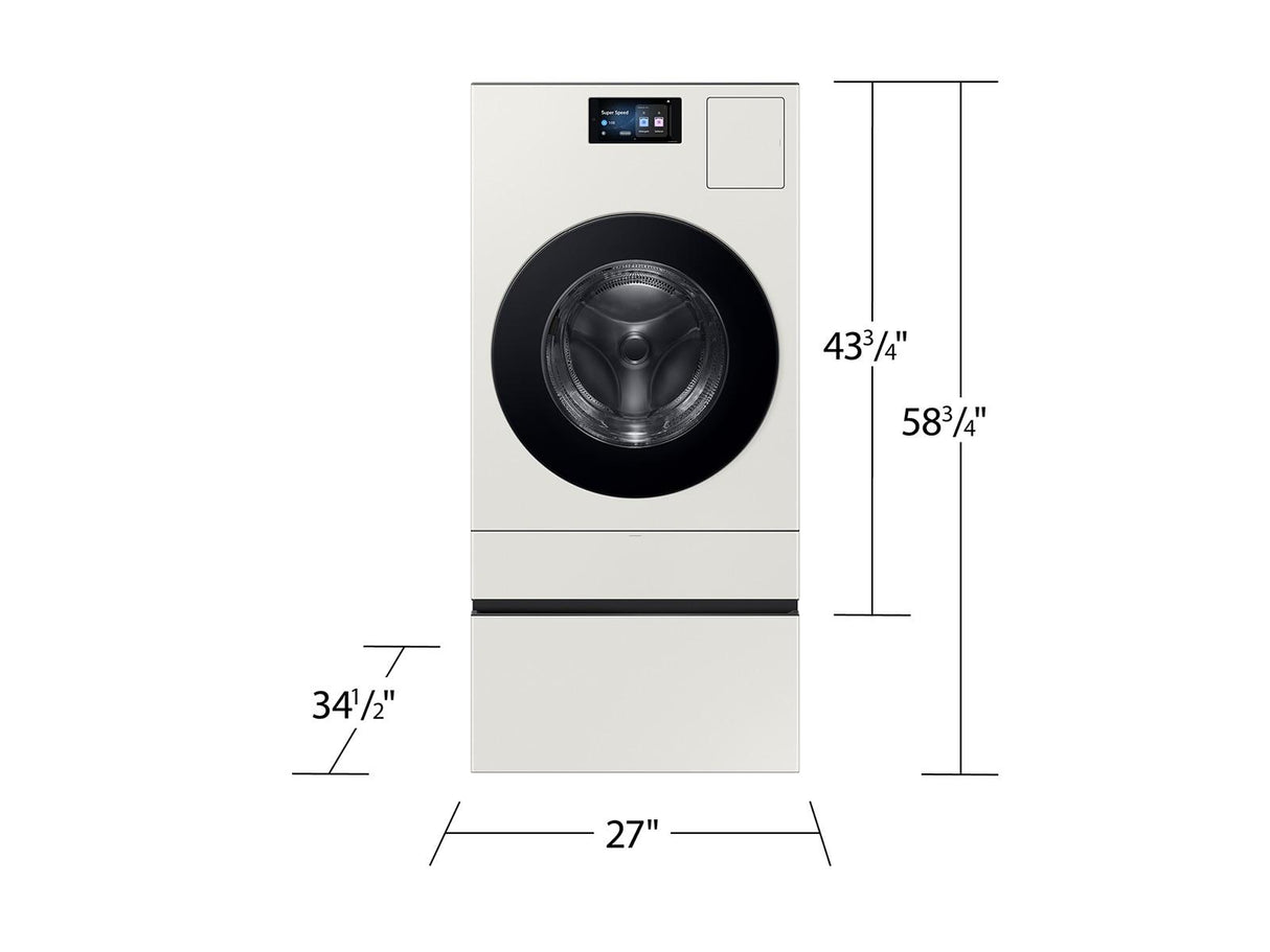 Bespoke AI All-in-One Vented Combo AI Home 7" LCD Display  AI OptiWash™ and Dry  5.3 cu.ft.