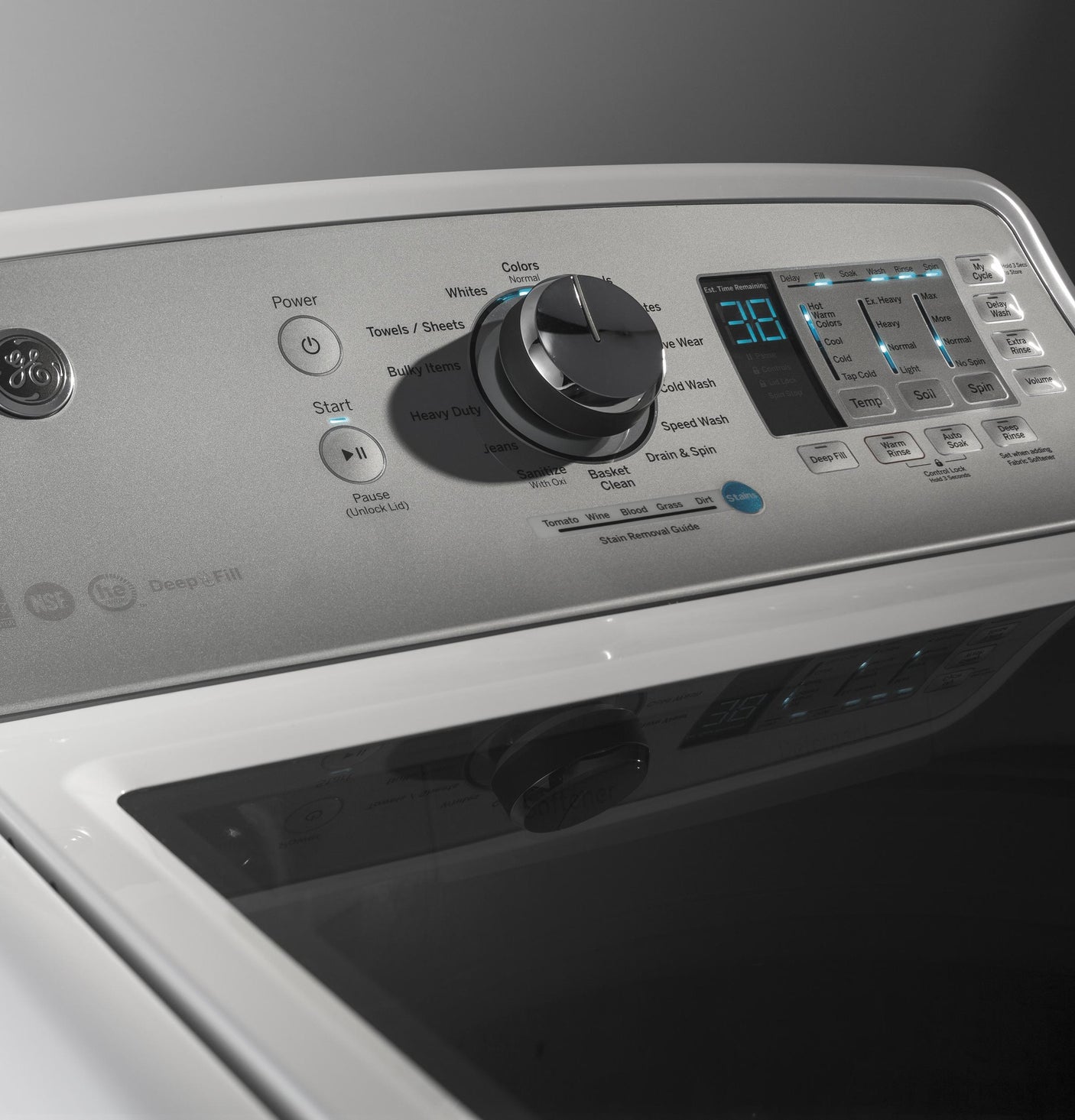 GE® 4.6 cu. ft. Capacity Washer with Stainless Steel Basket