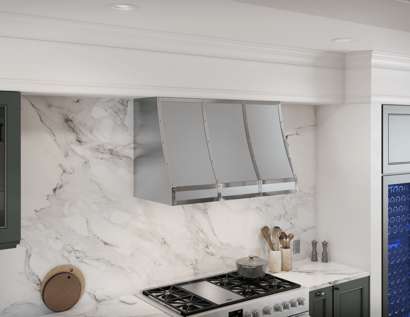 Forte Wall Custom Hood, 48in, SS, BODY ONLY