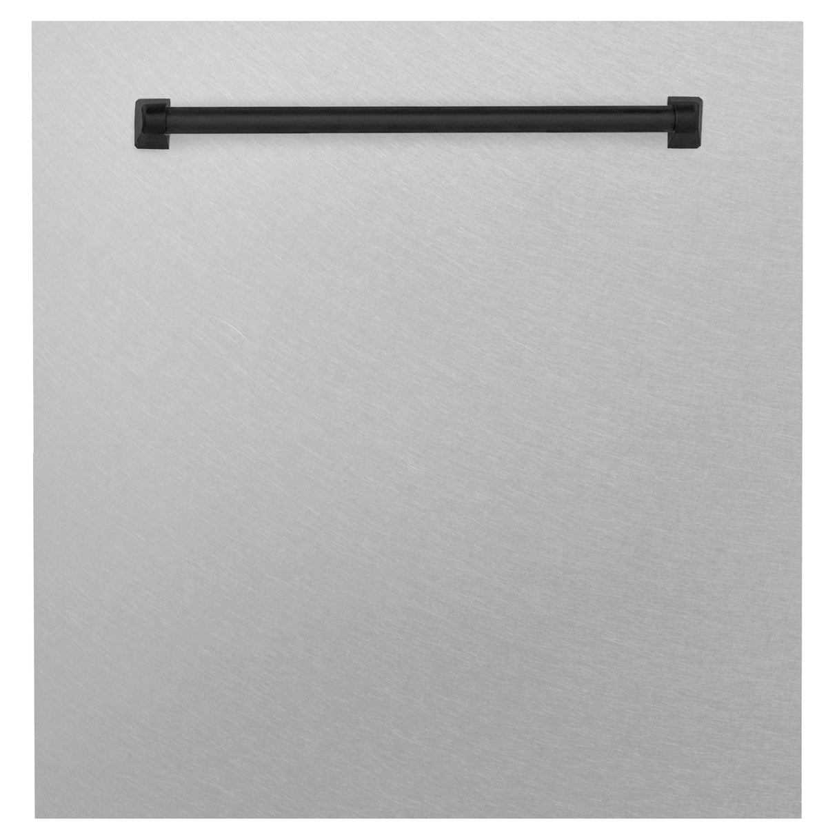 ZLINE 24" Autograph Edition Monument Dishwasher Panel in DuraSnow Stainless Steel (DPMTZ-SN-24) [Color: Matte Black]