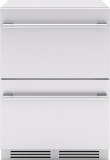 Presrv Refrigerator Drawers, 24in Compact, Outdoor, SS, 2 Zone