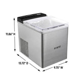 Avanti Speedy Ice Countertop Bullet Ice Maker - Stainless Steel / 5.82 cu. ft.