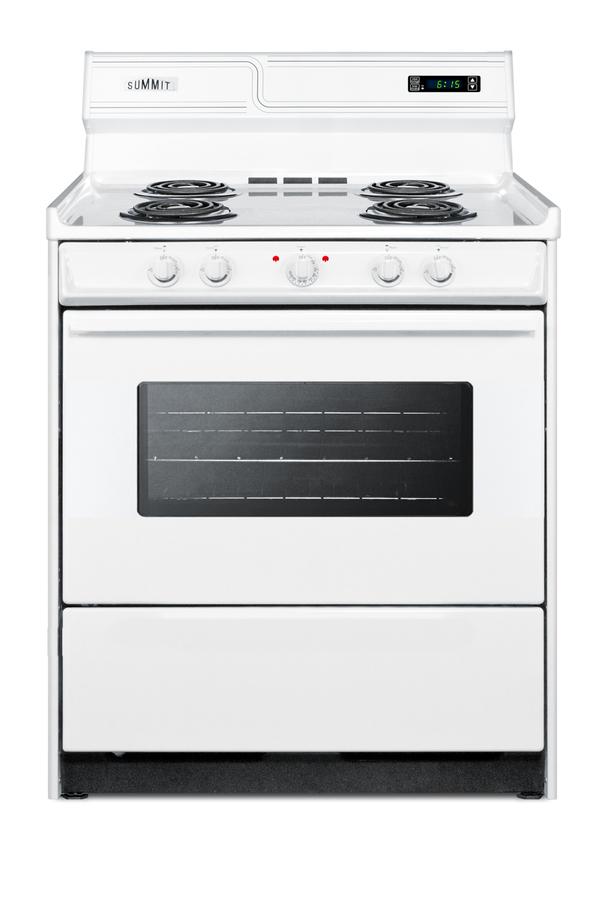 30" Wide Electric Coil Top Range