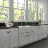 ZLINE 36" Venice Farmhouse Reversible Fireclay Sink (FRC5122) [Color: White Gloss]
