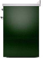 Nostalgie II 30 Inch Electric Freestanding Range in Emerald Green with Chrome Trim