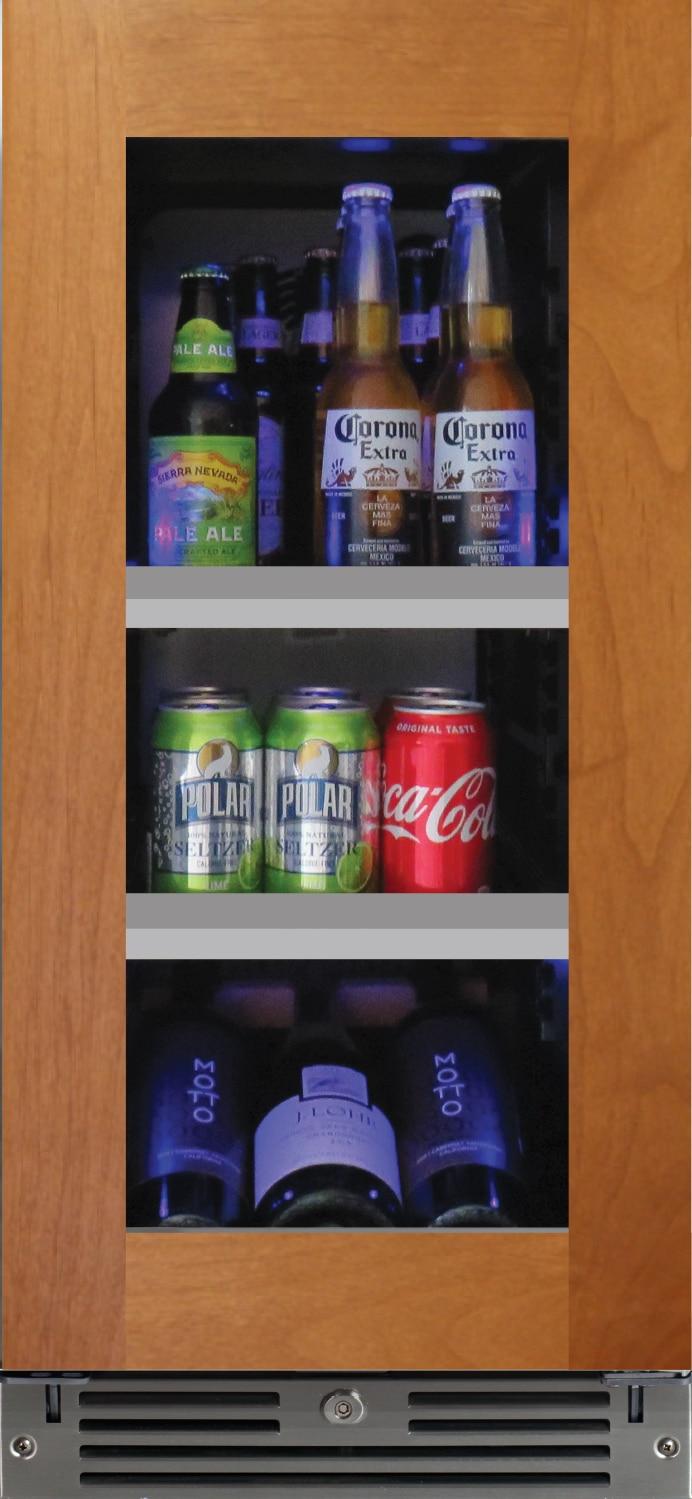 15" Beverage Center Panel Ready Glass RH