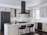 Ravenna, Island, 90cm, Blk SS, 600 CFM