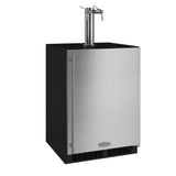 24-In Beverage Dispenser with Door Style - Stainless Steel, Door Swing - Right