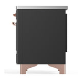ILVE UMDIB40QNR3MGP Majestic III 40 inch Induction Range with 6 Elements, 3.82 cu. ft. Total Oven Capacity (Solid Door, Graphite Matte, Copper)