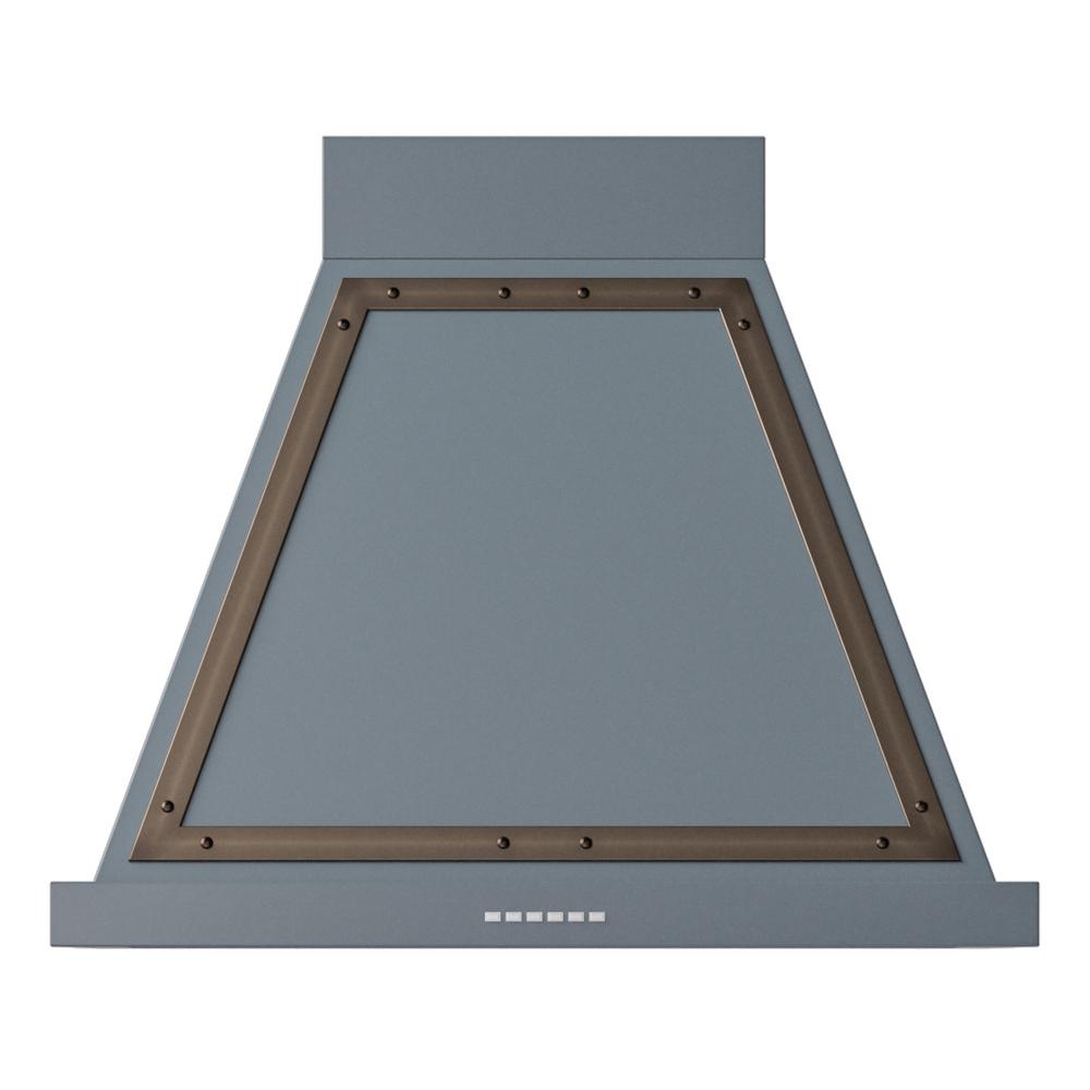 ILVE UANB30BGB Nostalgie Noblesse 30 inch Range Hood (Blue Grey, Burnished)