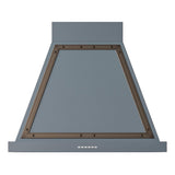 ILVE UANB30BGB Nostalgie Noblesse 30 inch Range Hood (Blue Grey, Burnished)