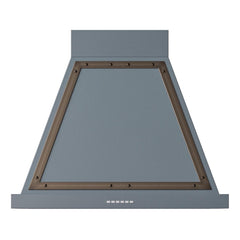 ILVE UANB30BGB Nostalgie Noblesse 30 inch Range Hood (Blue Grey, Burnished)