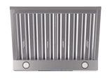Forno Palazzo 30-Inch Wall Mounted Range Hood, Stainless Steel, Heavy Duty Baffle Filters, Remote Control