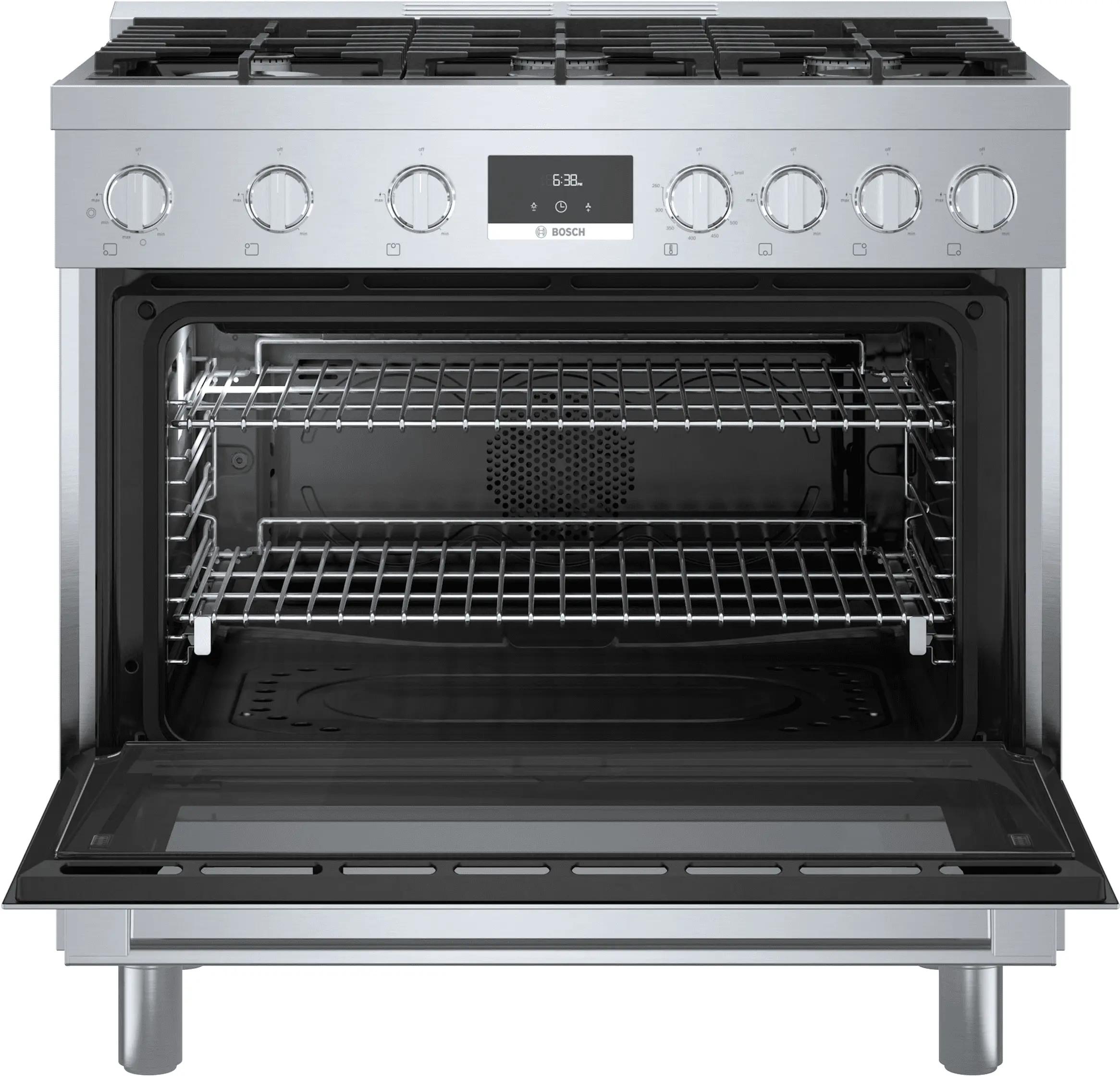 BOSCH HGS8655UC 800 Series Gas Freestanding Range 36