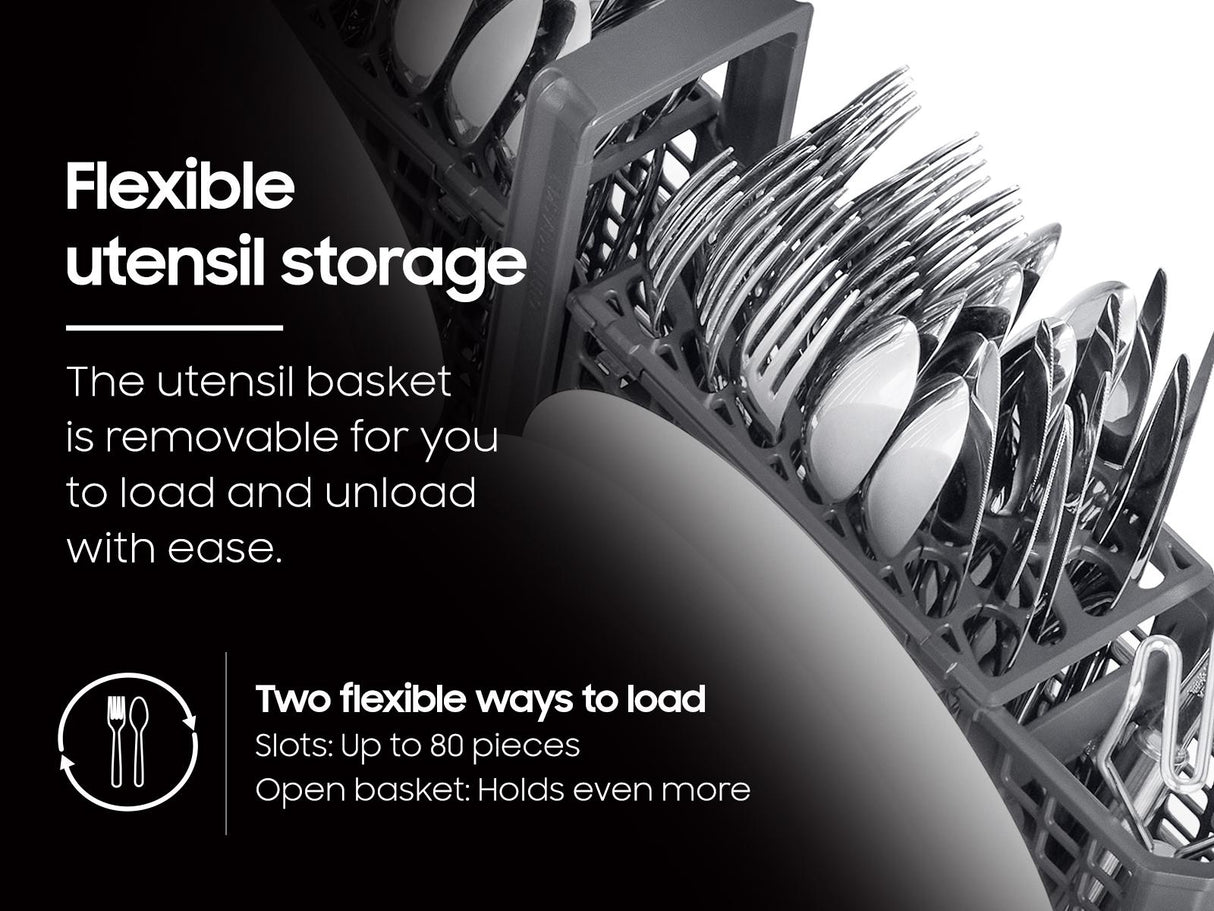 Bespoke AI Smart Dishwasher AI Wash & 3rd Rack Washing System  AutoRelease™ Door  38dBA