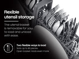 Bespoke AI Smart Dishwasher AI Wash & 3rd Rack Washing System  AutoRelease™ Door  38dBA