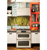 GE Cafe™ Series 30" Slide-In Front Control Gas Double Oven with Convection Range