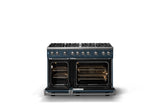 48"W. Sealed Burner Gas Range (Burner: 8b, Finish: Squall, Trim: Polished Chrome, Fuel: Natural Gas)