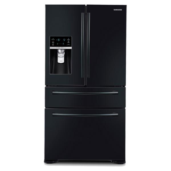 36" Wide, 30 cu. ft. 4-Door Refrigerator with FlexZone Drawer (Black)