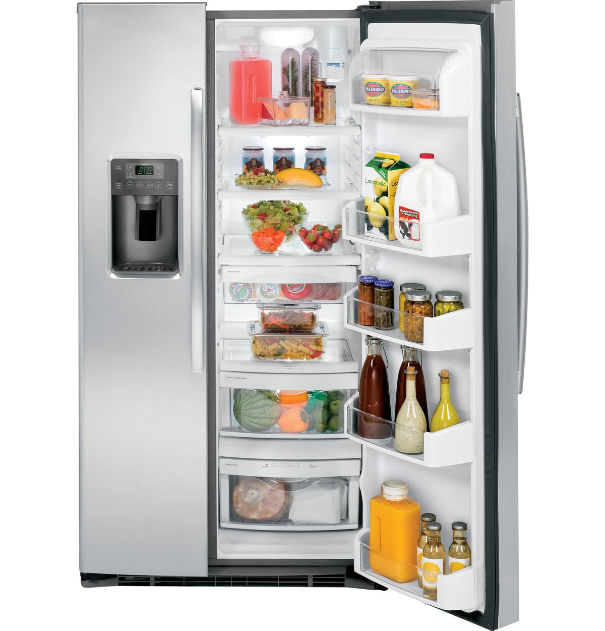 GE® ENERGY STAR® 25.3 Cu. Ft. Side-By-Side Refrigerator
