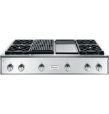 GE Monogram® 48" Professional Gas Rangetop with 4 Burners, Grill, and Griddle (Natural Gas)