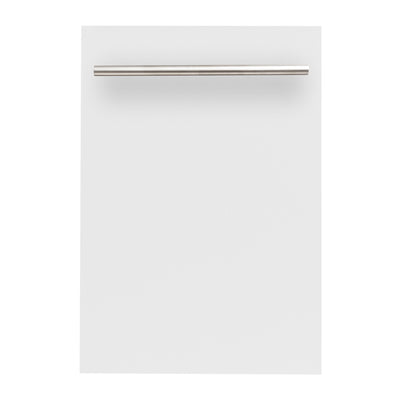 ZLINE 18 in. Dishwasher Panel in Stainless Steel with Modern Handle (DP-18) [Color: White Matte]