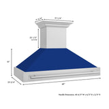 ZLINE 48 in. DuraSnow Stainless Steel Range Hood with Colored Shell Options (8654SNX-48) [Color: DuraSnow Stainless Steel]