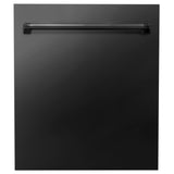 ZLINE 24 in. Top Control Dishwasher with Stainless Steel Tub and Traditional Style Handle, 52dBa (DW-24) [Color: Black Stainless Steel]
