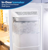 GE® 23.6 Cu. Ft. Counter-Depth Side-By-Side Refrigerator with Extra Tall Dispenser and In-Door Icemaker