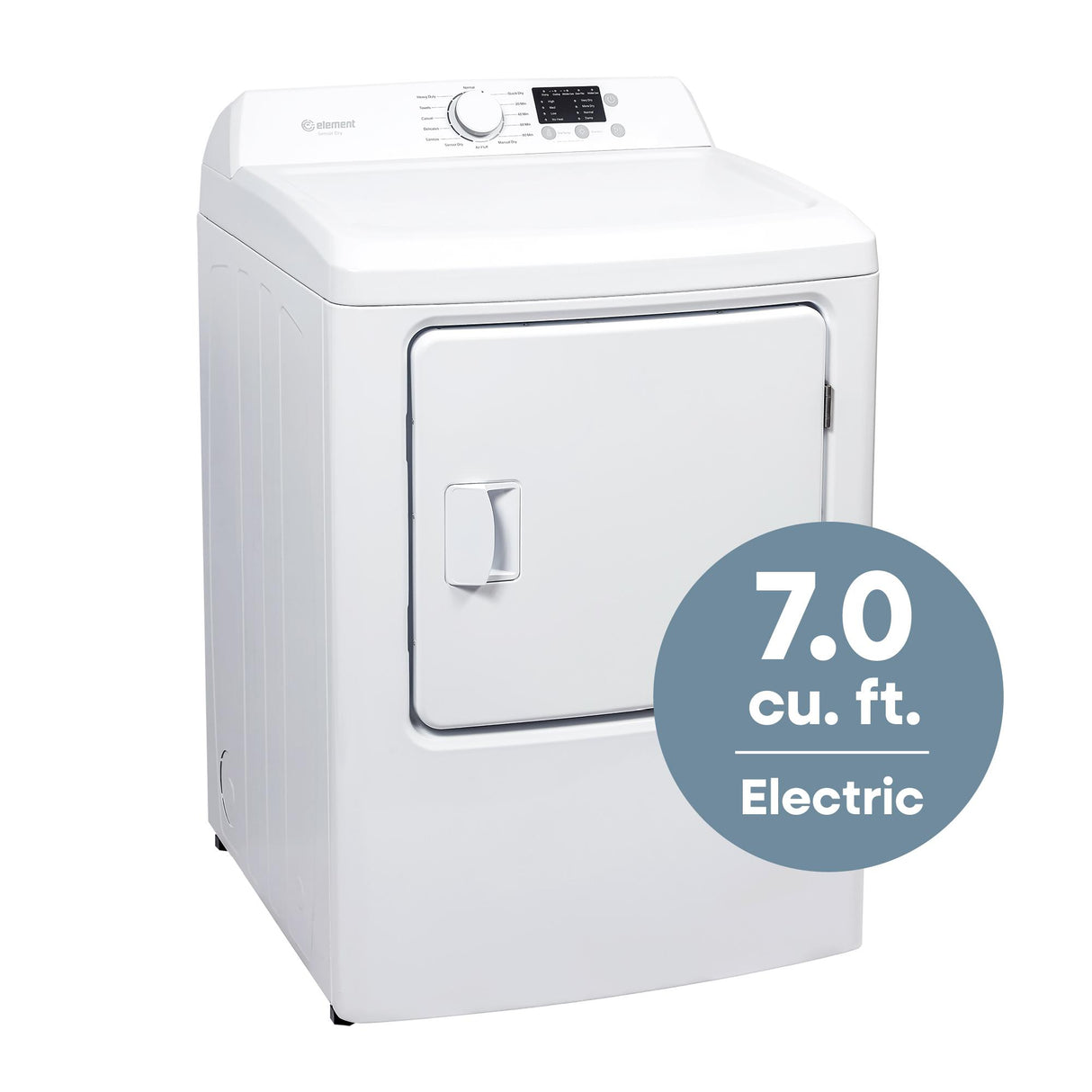 Element 7.0 Cu. Ft. Electric Dryer - White (ENTDE7027EW)