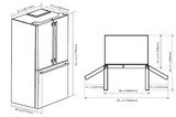 36" FRENCH DOOR FRIDGE