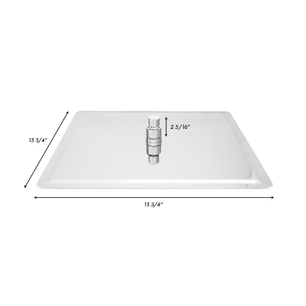 ZLINE Bliss 16 in. Rainfall Shower Head in Chrome (BLS-H16-CH)
