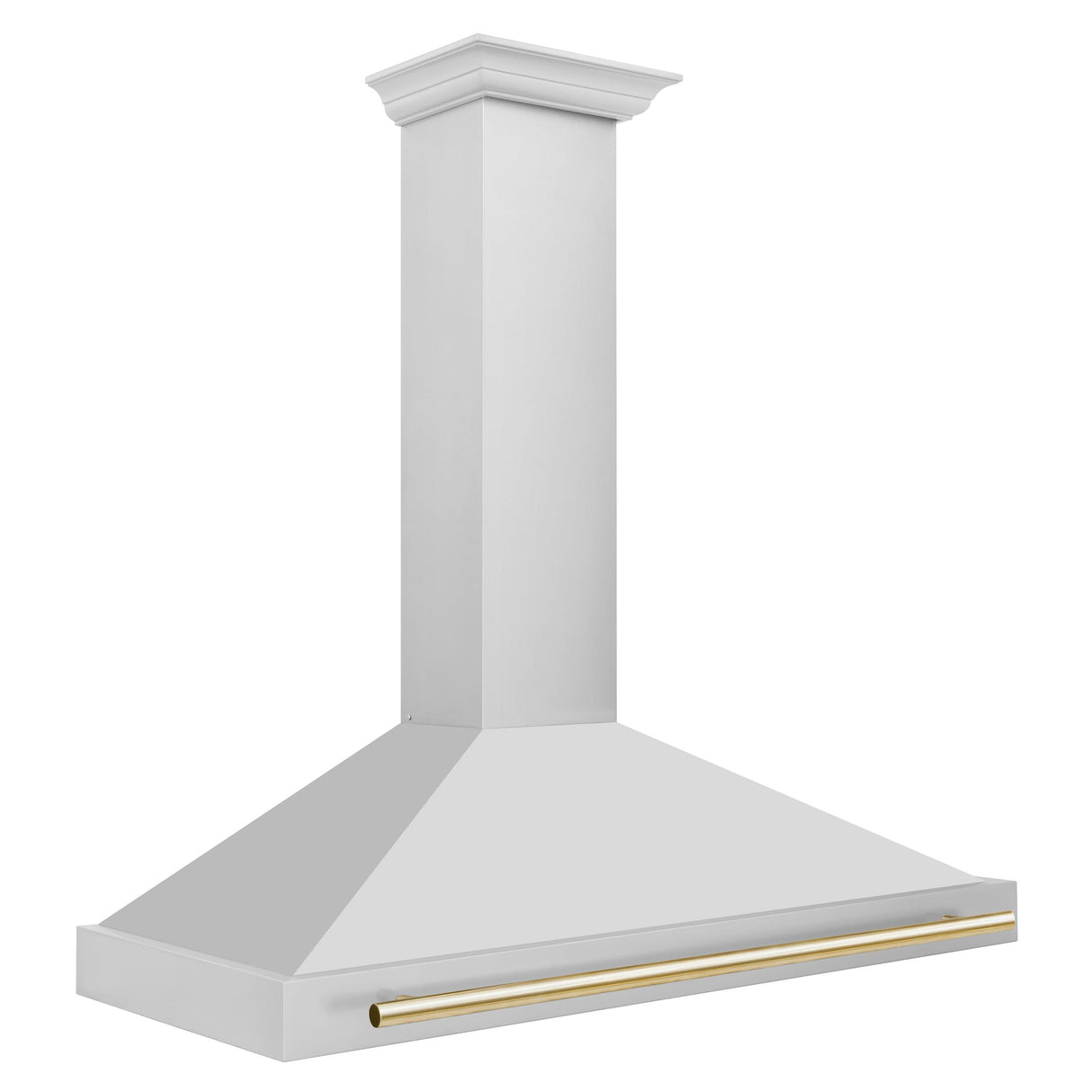 ZLINE 48 in. Autograph Edition Convertible Stainless Steel Range Hood with Stainless Steel Shell and Champagne Bronze Accents (KB4STZ-48-CB) [Color: Gold Accents]